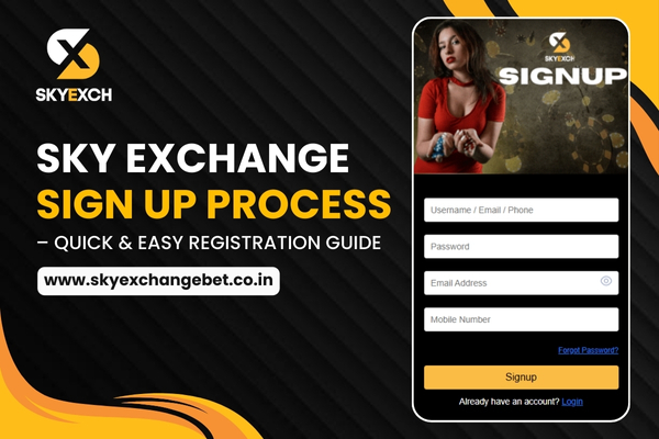 Sky Exchange sign up Process
